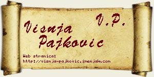 Višnja Pajković vizit kartica